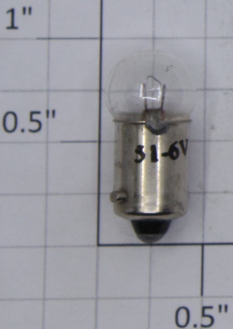 Lionel 51 7.5 Volt Bayonet Base Clear Small Globe Light Bulb (Q-90)
