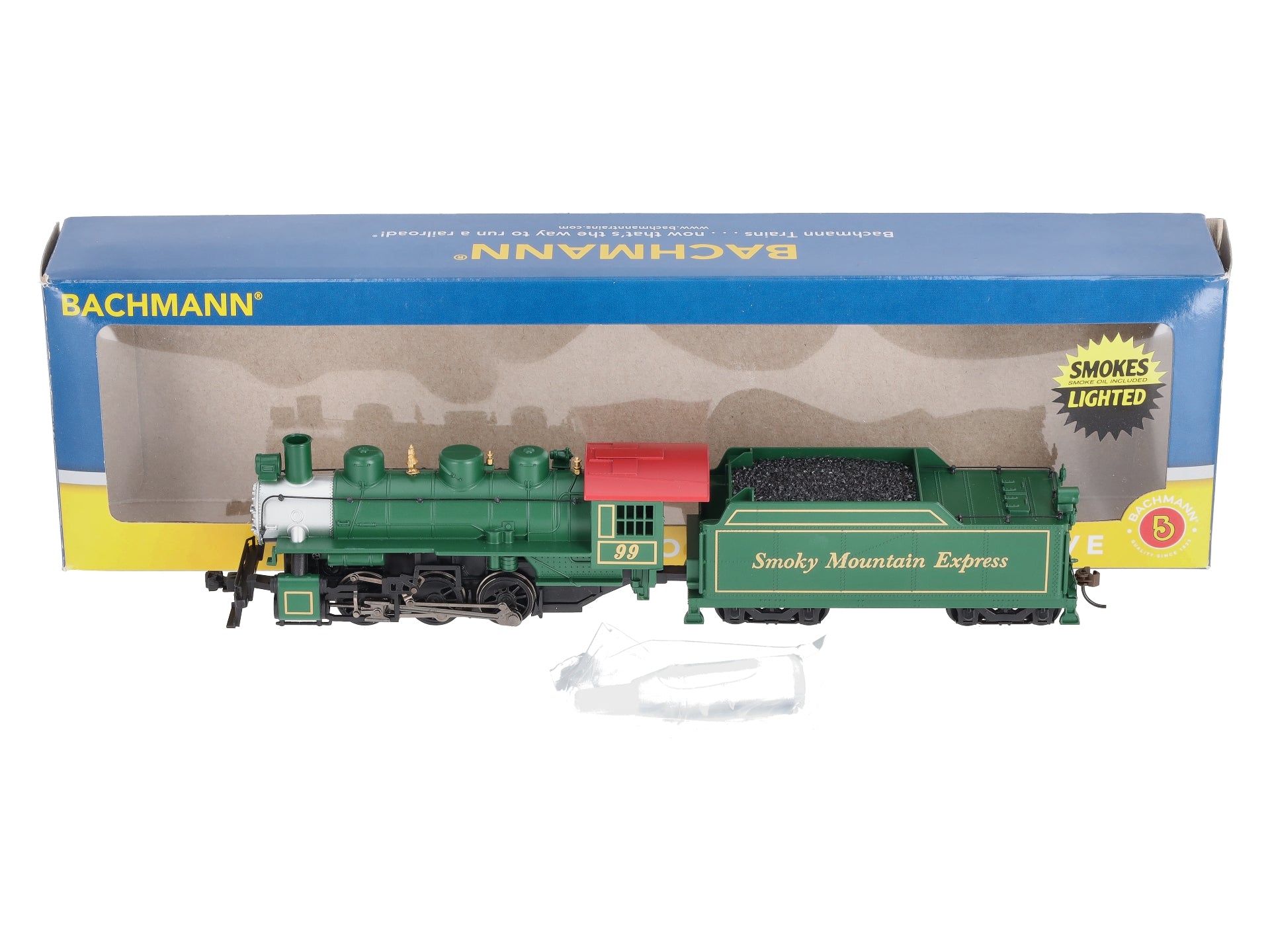 Bachmann 50402 HO Smoky Mountain USRA 0 6 0 Steam Locomotive w Tender Trainz