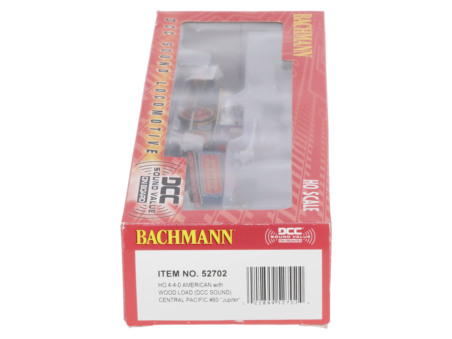 Bachmann 52702 HO Central Pacific 4-4-0 Steam Loco & Tender #60 with Sound & DCC