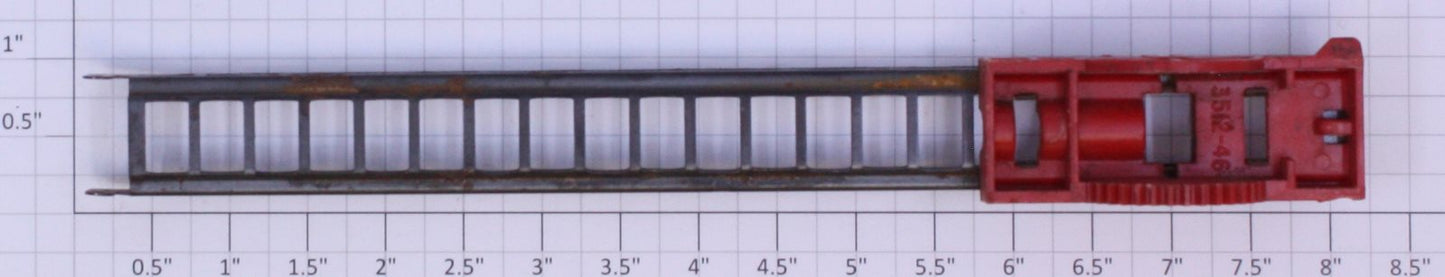 Lionel 3512-68 O Gauge Fireman and Ladder Car Black Ladder and Red Carriage