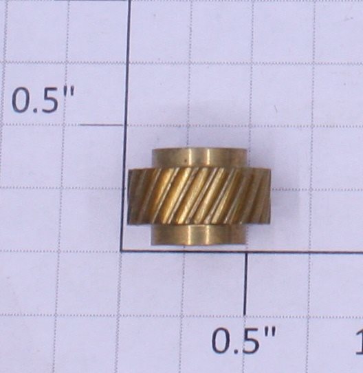 Lionel 8010-115 T-23 Brass Metal Worm Gear .5"L x .38"W x .18"D