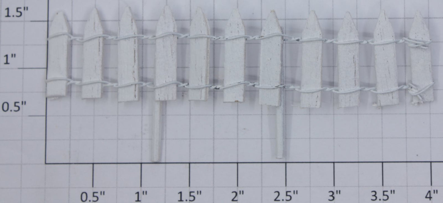 Lemax 100-7 White Picket Fence Section