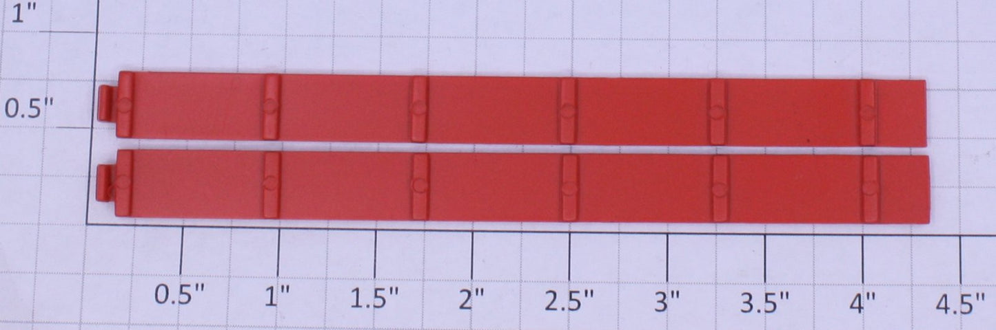 Lionel 21237-75 Red / Orange K-Line RB&BB Flatcar Ramps (Set of 2)