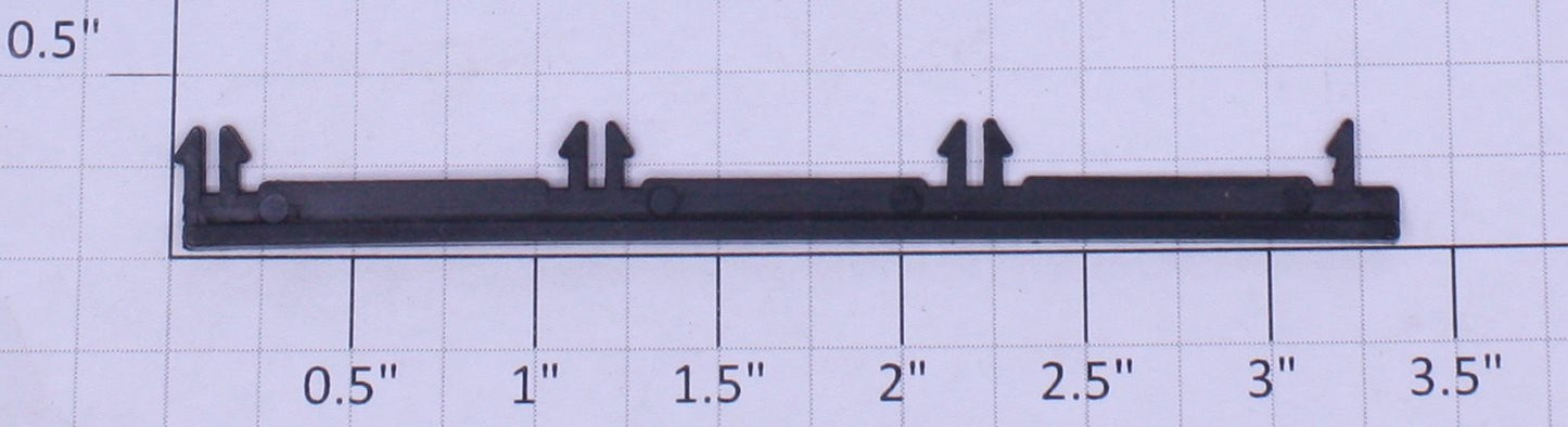 Lionel 9700-15X Black Plastic 4-Prong Door Guide