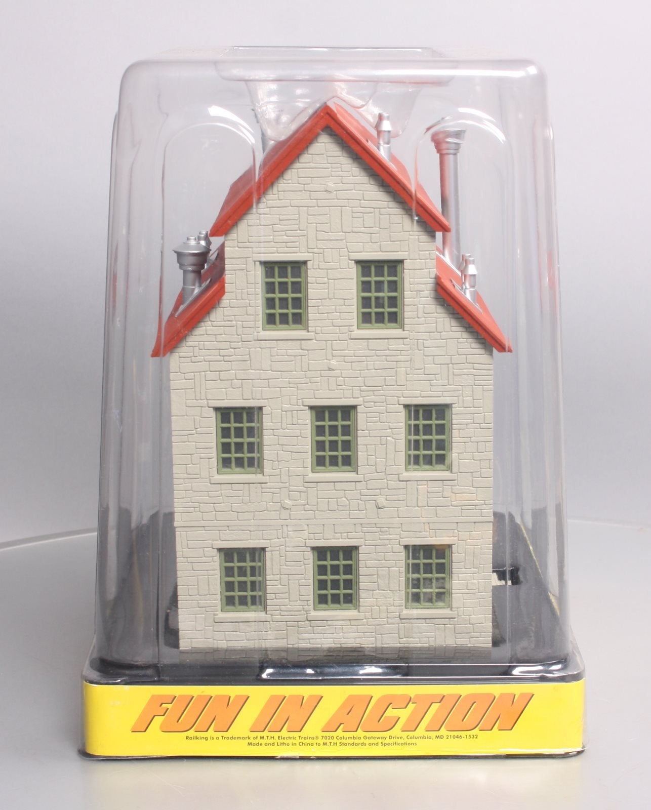 MTH 30-90188 O Granary Layout Building Gray Stone w/Red Oxide Roof NIB