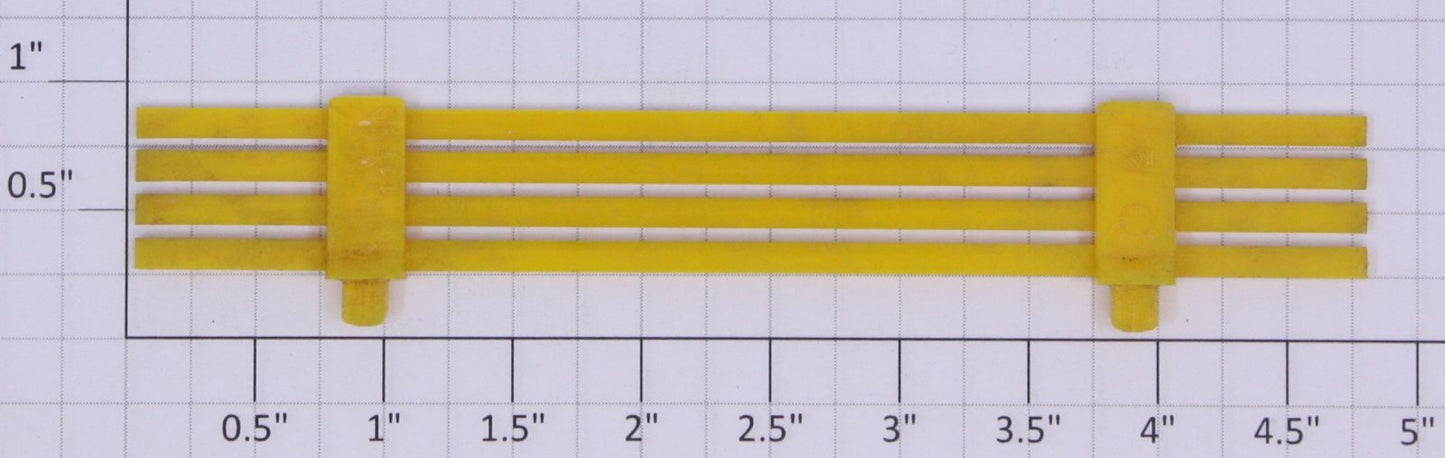 American Flyer PA11198 S Scale 645 or 945 Work Caboose Yellow Side Fence Rail