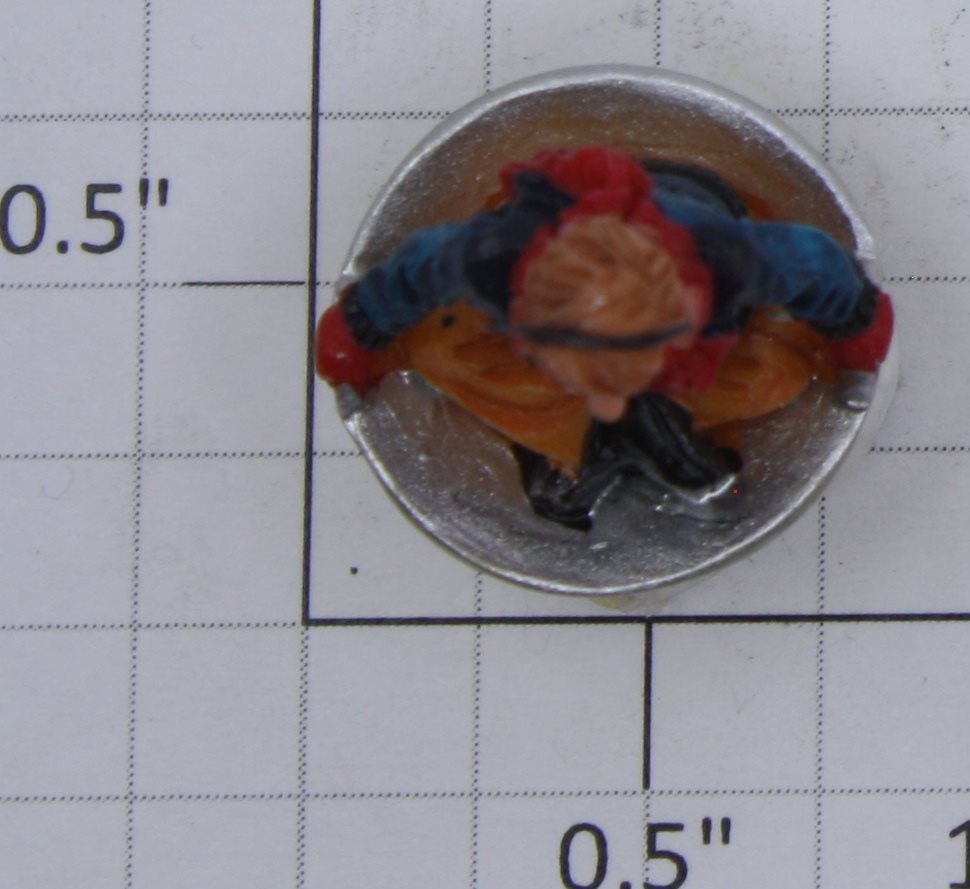 K-Line K42423-8A Skating Pond Sledding Child Figure with Yellow Sled