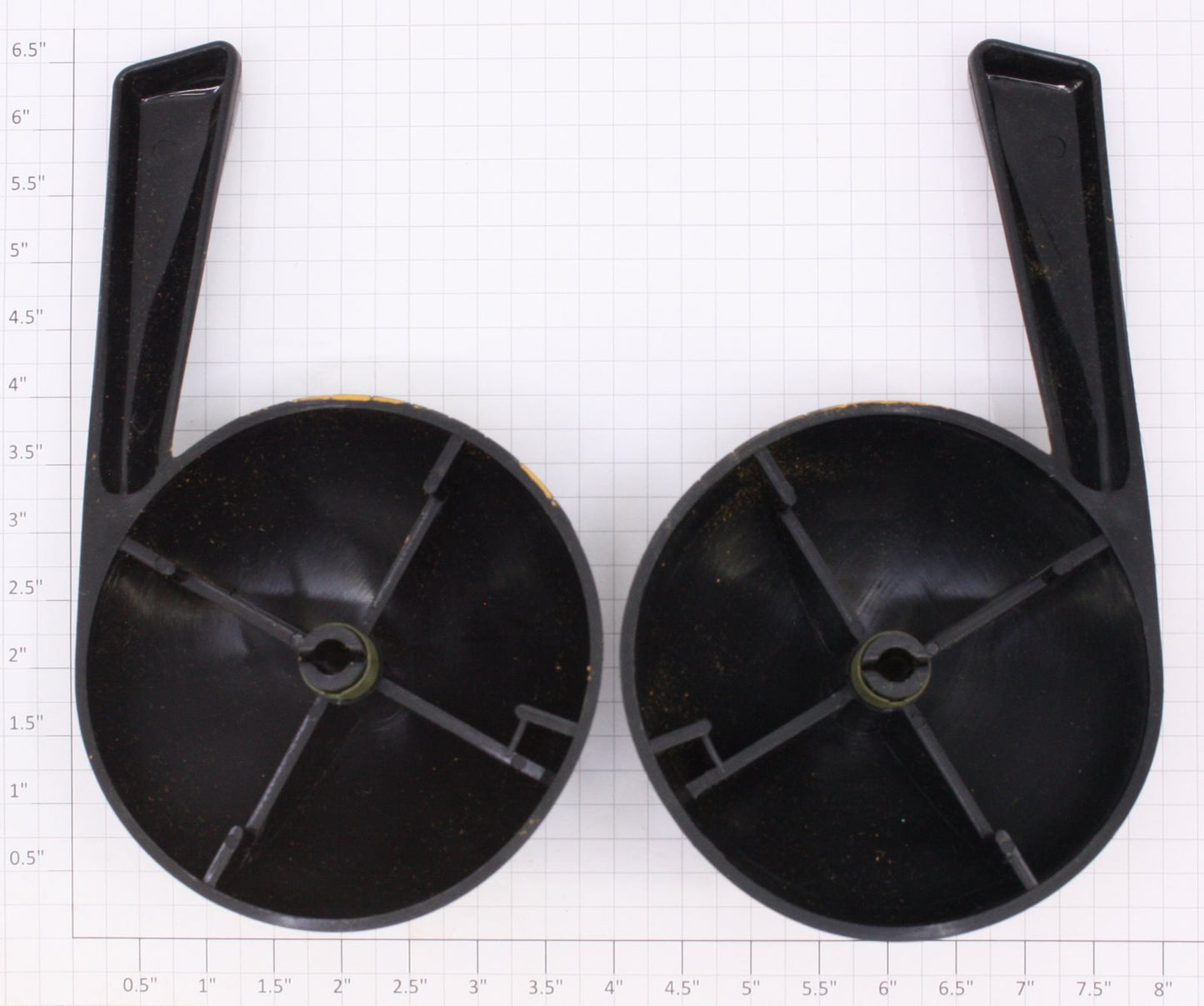 Lionel ZW-96/99 O Gauge Control Dial Handles with Yellow Lettering (2)