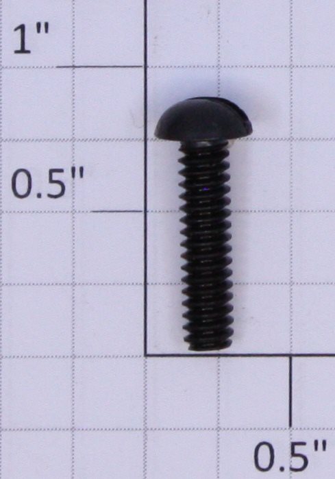 Lionel #10-24 x 3/4" Black Round Head Slotted Machine Screw