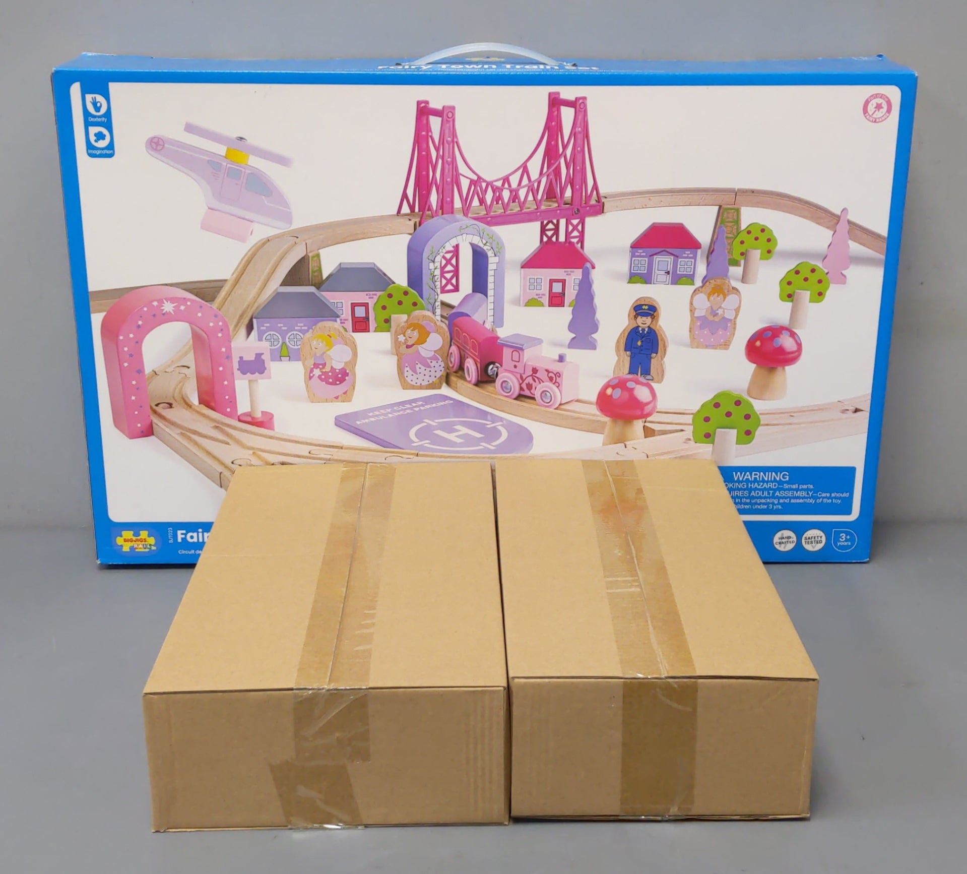 Big Jig Rails BJT023 Fairy Town Train Set MT Box Trainz