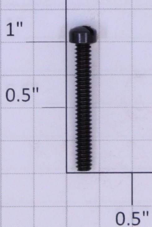 Lionel #6-32 x 1" Black Slotted Fillister Head Machine Screw