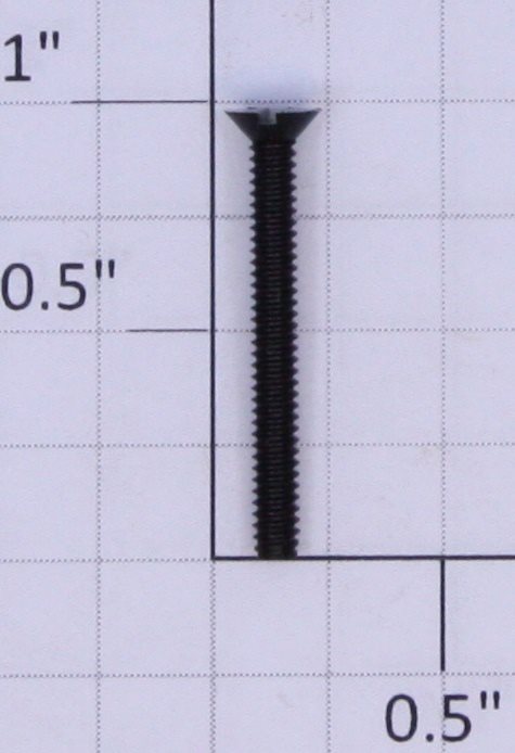 Lionel #4-40 x 1" Black Slotted Flat Head Plastic Screw