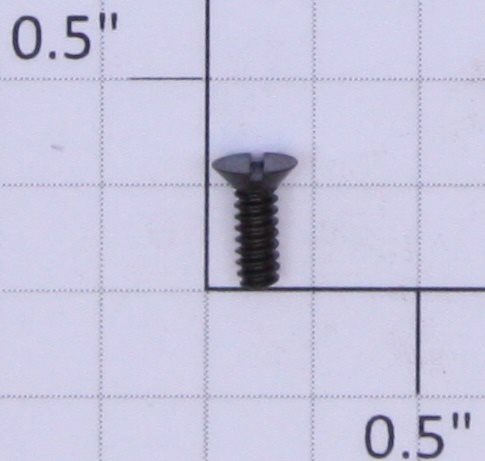 Lionel #4-36 x 5/16" Black Flat Head 700E, 763 Cowcatcher Mount Slotted Screw