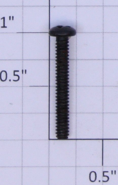 Lionel #6-32 x 1" Black Round Head Phillips Machine Screw