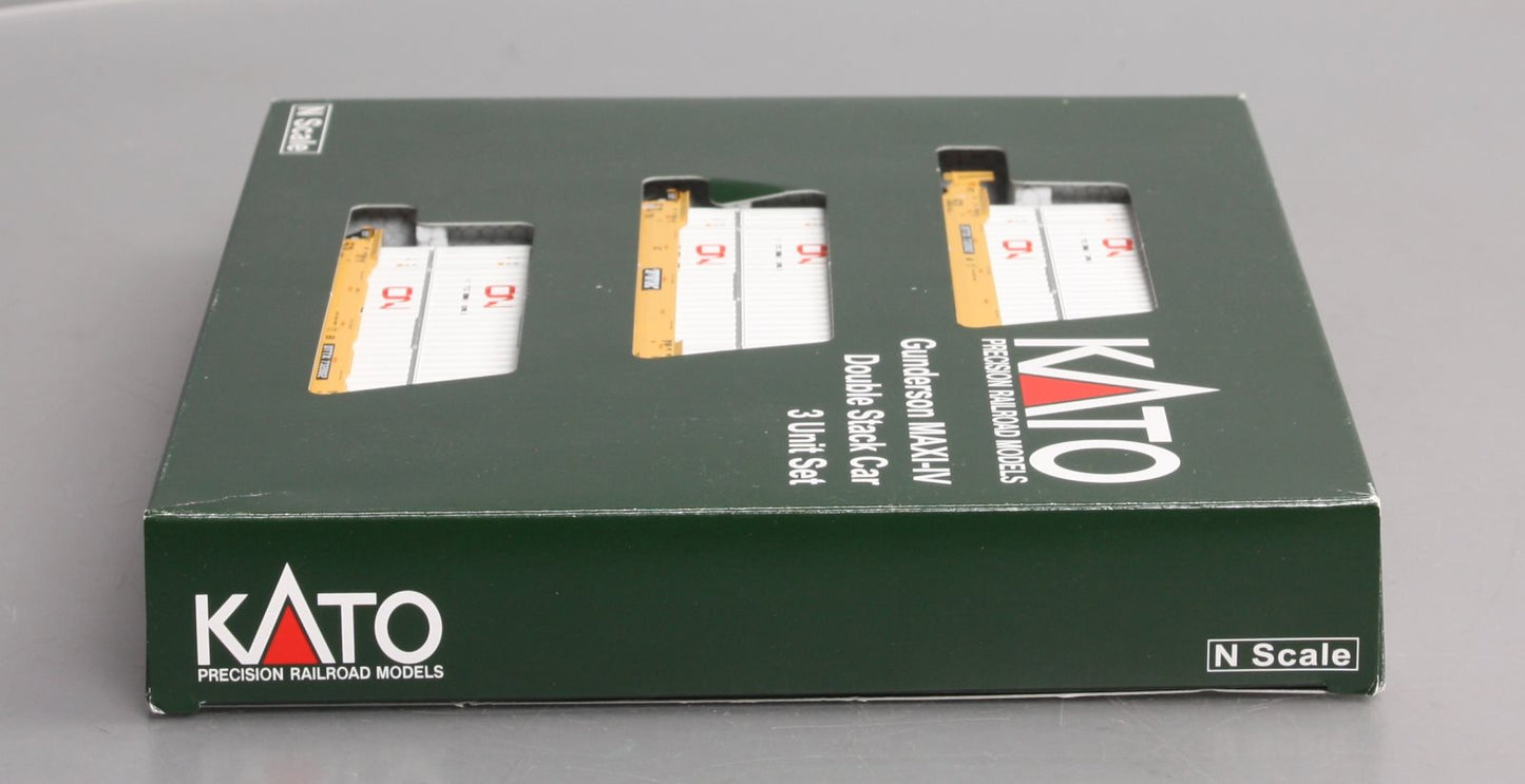 Kato 106-6173 N TTX Gunderson MAXI-IV 3-Car Set #732002 w/ CN Containers