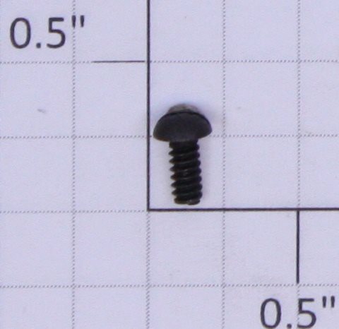 Lionel #4-36 x 1/4" Black Round Head Slotted Screw