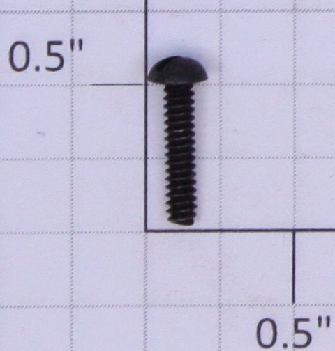 Lionel #4-36 x 1/2" Black Round Head Slotted Screw