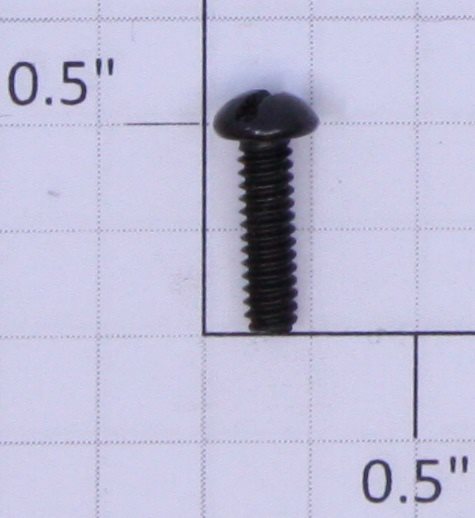 Lionel #6-32 x 1/2" Black Round Head Slotted Mounting Screw