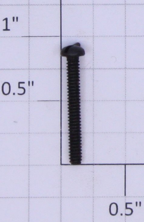 Lionel #4-40 x 7/8" Black Slotted Round Head 773 Top Front Insulator Screw
