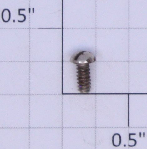 Lionel #4-36 x 1/4" Nickel Round Head Slotted Machine Screw