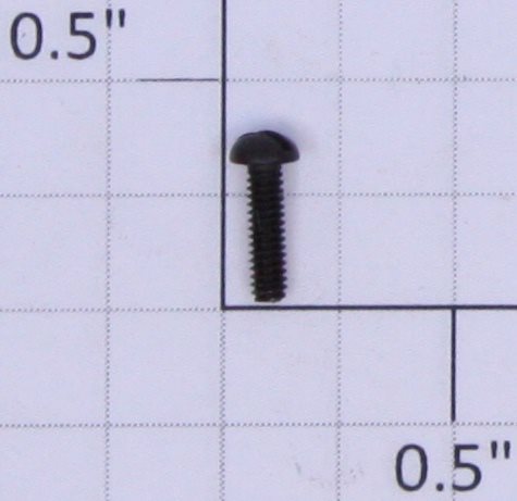 Lionel #2-56 x 5/16" Black Round Head Slotted Screw