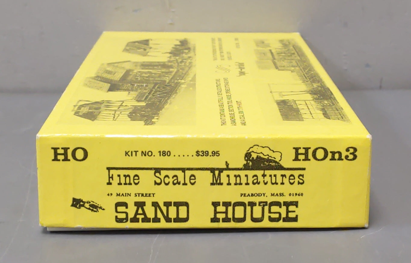 Fine Scale Miniatures 180 HO/HOn3 Scale Sand House Laser-Cut Building Kit LN/Box