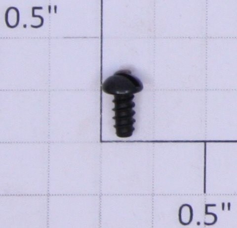 Lionel #4 x 7/32" Black Round Head Slotted Self Tapping Screw