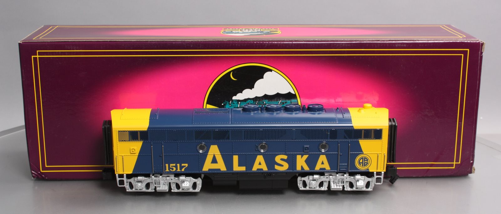 MTH 20-2128-1 Alaska F3 Diesel B Unit #1517 LN/Box – Trainz