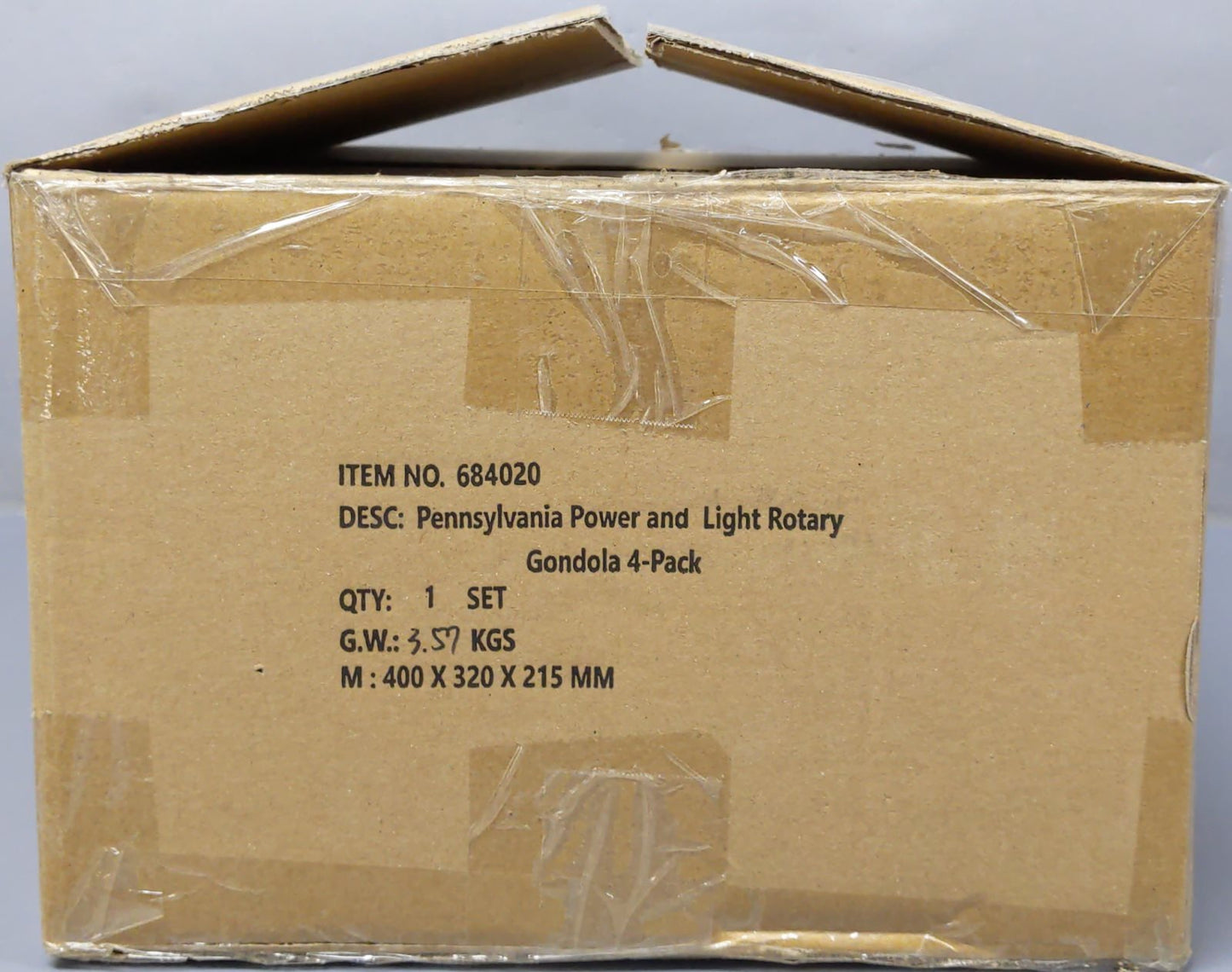 Lionel 6-84020 O Gauge Pennsylvania Power & Light Rotary Gondolas (Pack of 4)