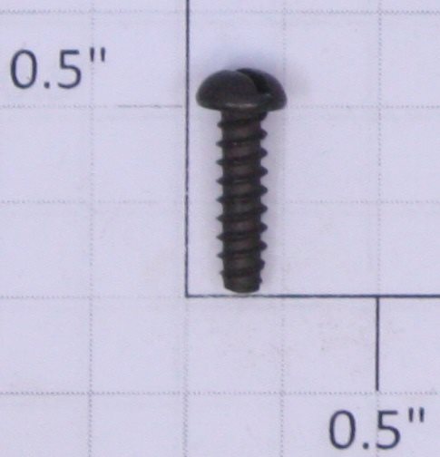 Lionel #6 x 1/2" Black Slotted Round Head Self Tapping #2500 Channel Screw