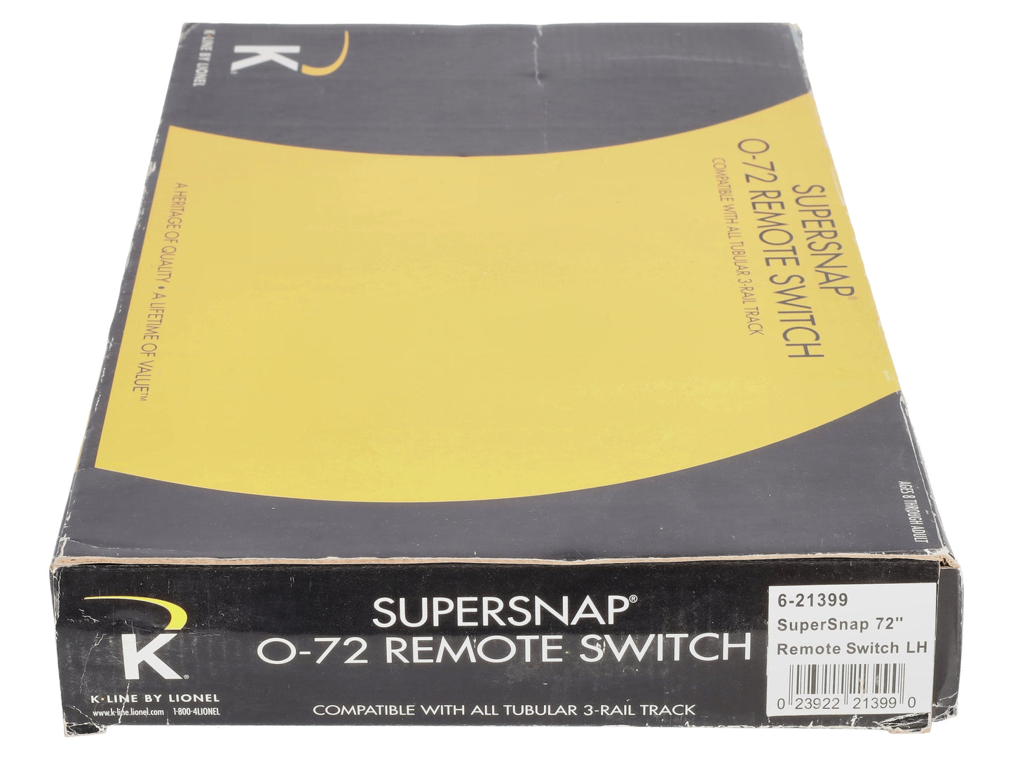Lionel 6-21399 O SuperSnap 72" Left Hand Remote Control Switch Turnout