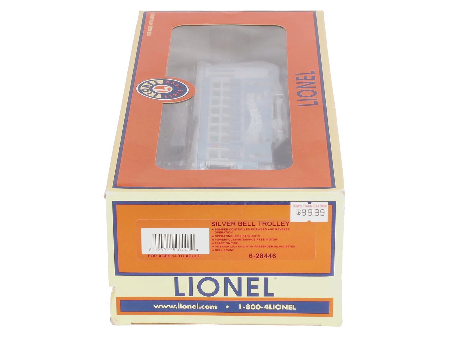 Lionel 6-28446 O Gauge The Silver Bell Trolley LN/Box