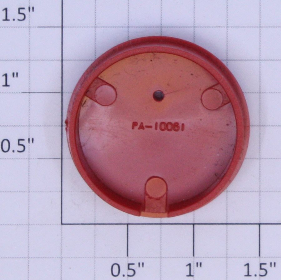 American Flyer PA-10061 S Scale Red Plastic Tank Car End with Lettering