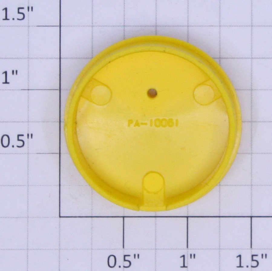 American Flyer PA-10061 S Scale Yellow Plastic Tank Car End with Lettering