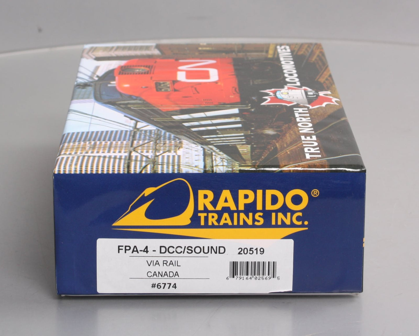 Rapido Trains 20519 HO VIA Rail Canada MLW FPA4 with Sound & DCC #6774