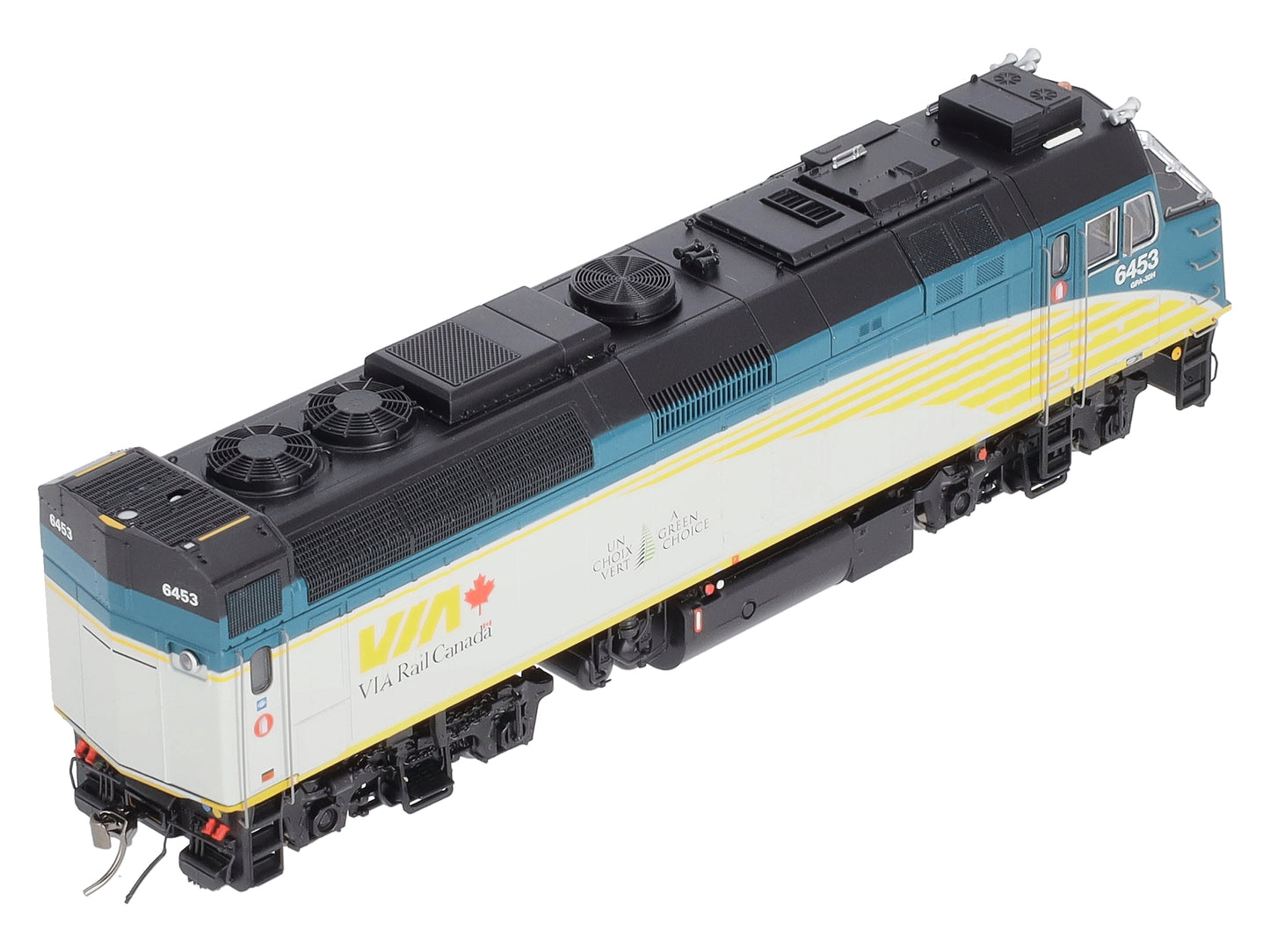 Rapido Trains 82509 HO VIA REBLT F40PH #6453 w/DCC