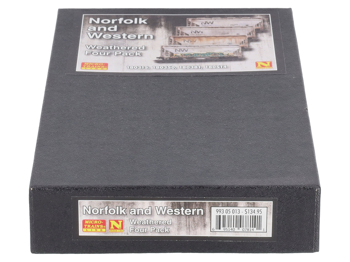 Micro-Trains 99305013 N N&W Weathered 2-Bay Covered Hopper (Set of 4)