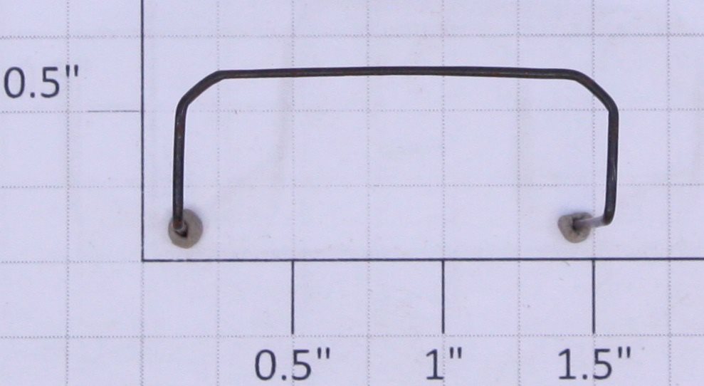 American Flyer HANDR0323F Tank Car Platform Blackened Handrail