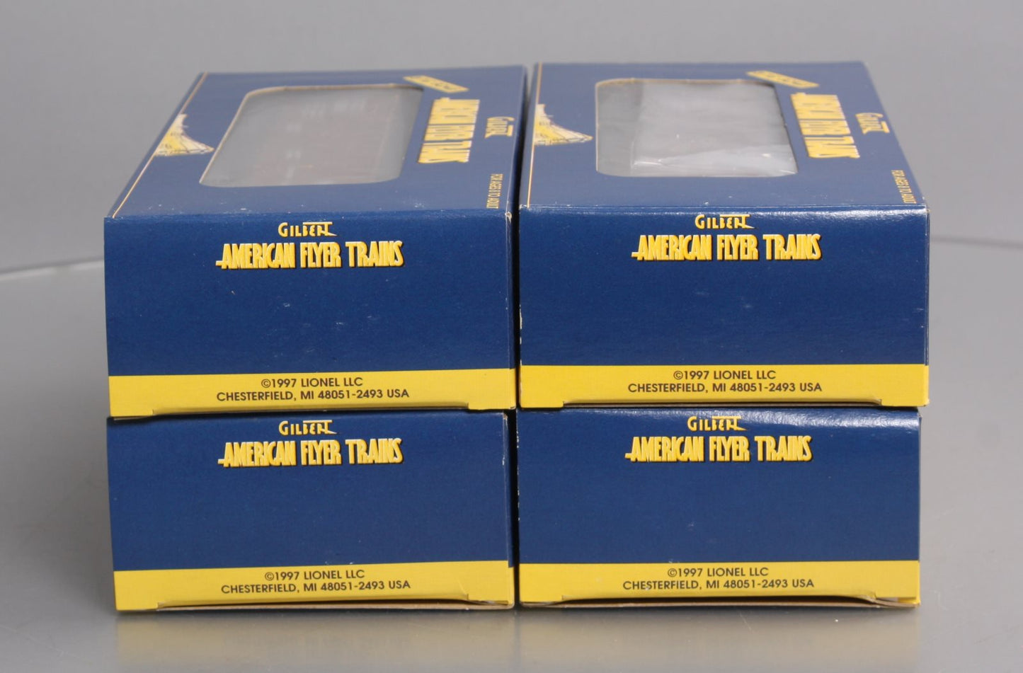 American Flyer 6-48613 S Bessemer & Lake Erie 3-Bay Hopper Set (Set of 4) NIB