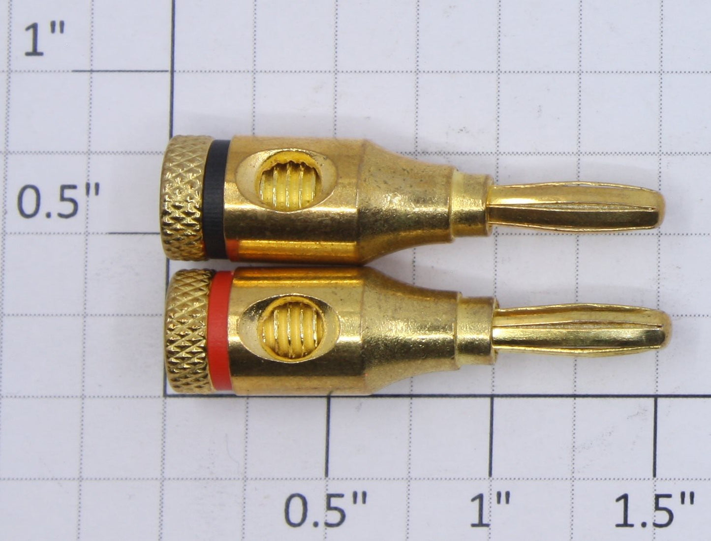 Acme 02-05-5 Gold Plated Replacement Banana Plug Ends (Bag of 2)