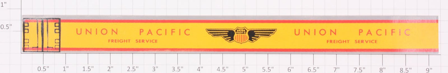 American Flyer 24550-3 Yellow Union Pacific Piggyback Trailer Sticker