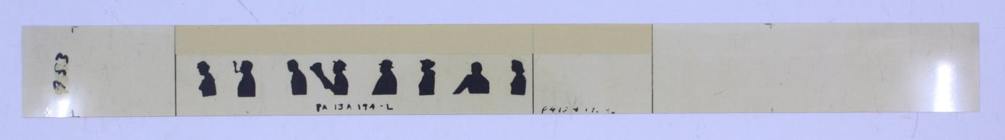 American Flyer PA-13A193-4L LH Yellow Tinted Silhouette #953 Passenger Car