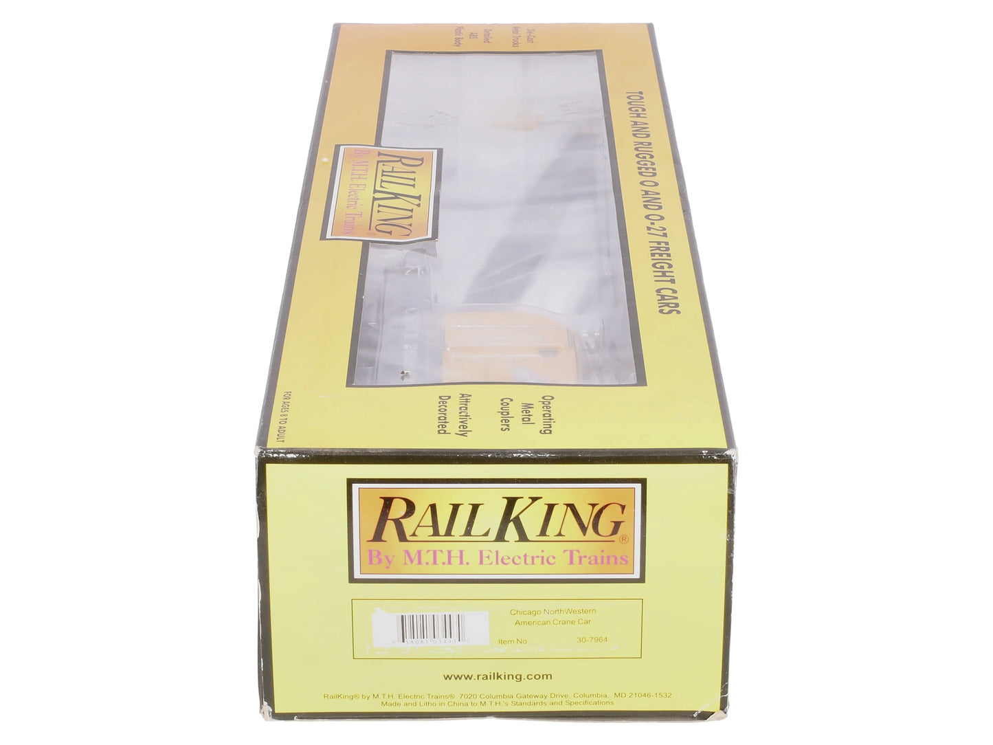 MTH 30-7964 O Gauge Chicago NorthWestern American Crane Car LN/Box