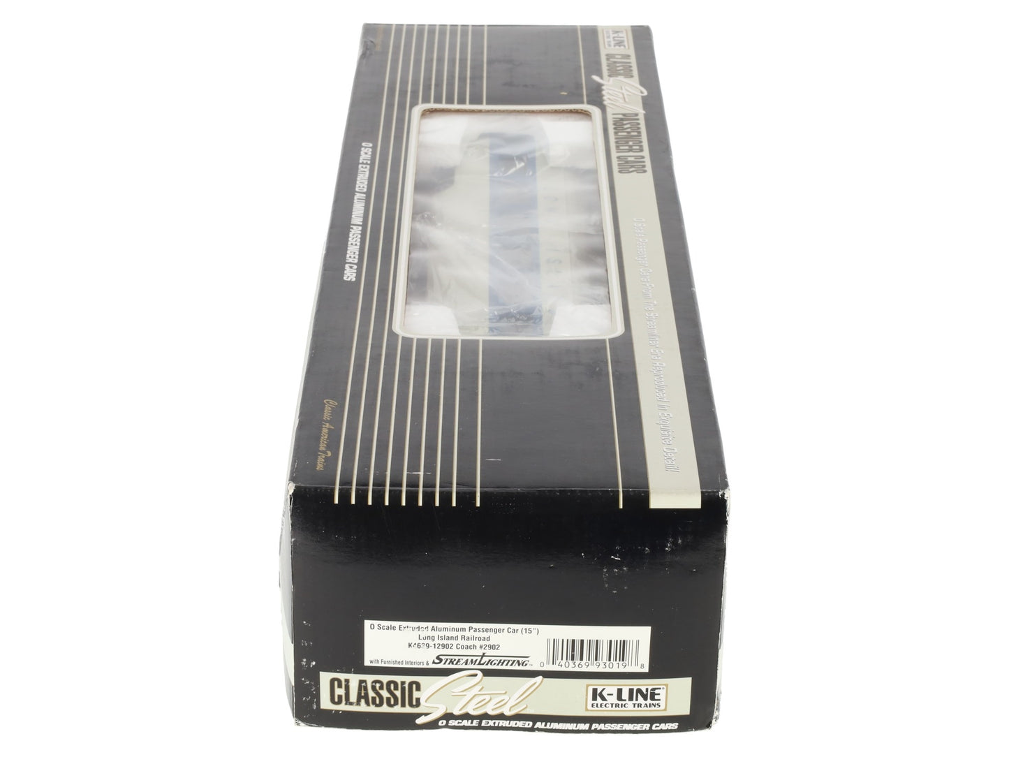 K-Line K4639-12902 O Long Island Railroad 15" Aluminum Coach Car #2902 LN/Box