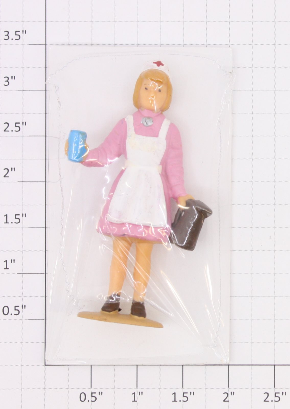 LGB 0227-24 G Scale LGB Standing Nurse in Pink Dress Figure