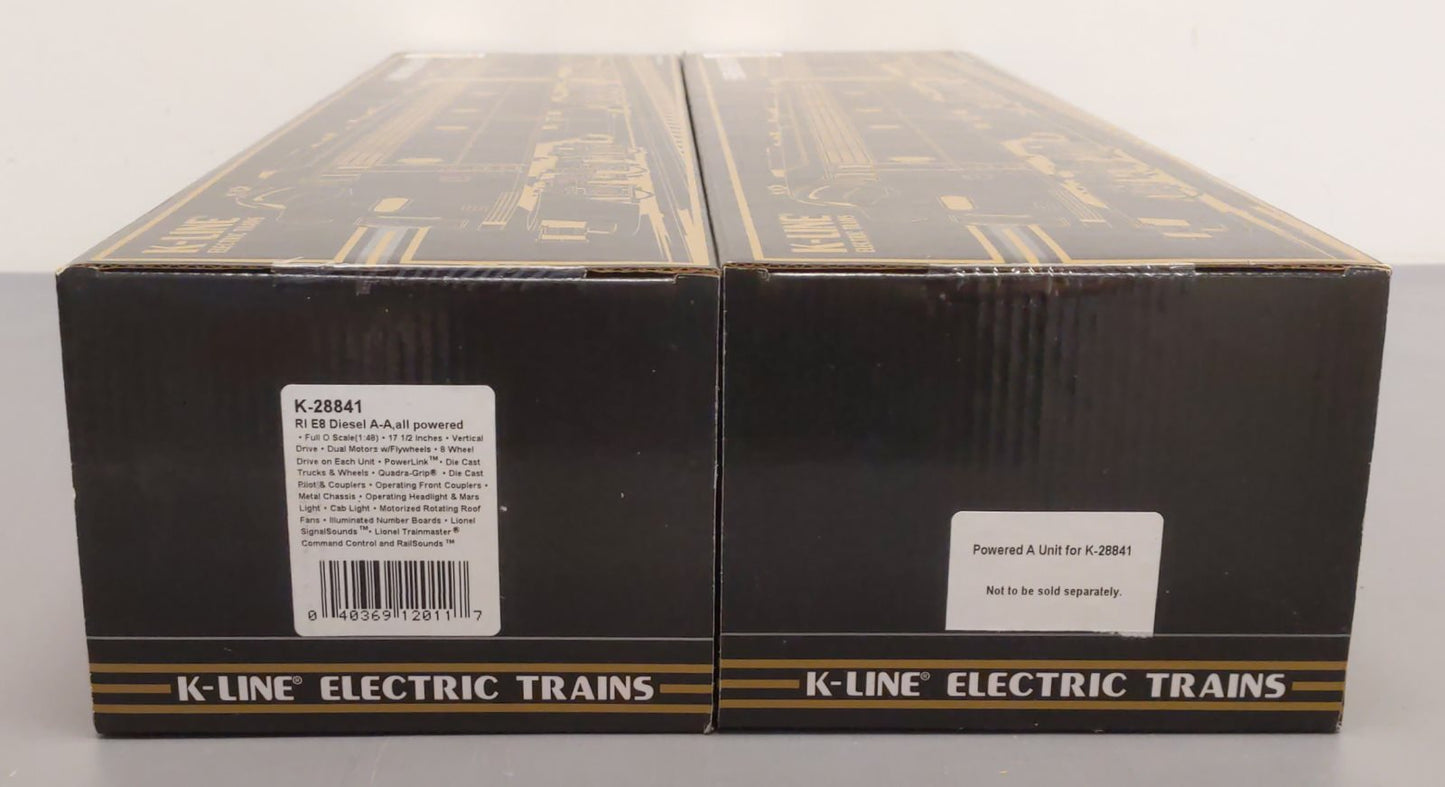 K-Line K-28841 O Rock Island E Series AA Diesel Engine Set w/TMCC EX/Box