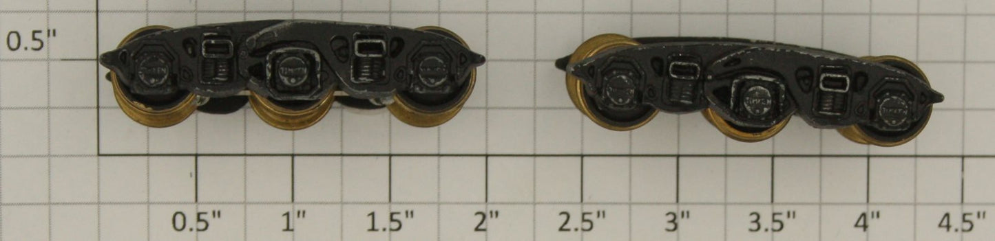 Acme 200-8 HO Metal Passenger Car 6-Wheel Truks (Pair of 2)