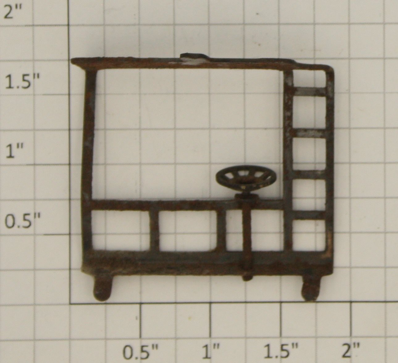 Lionel 2757-20 Metal End Railing with Wheel - Fits 2457, 2757, 2472