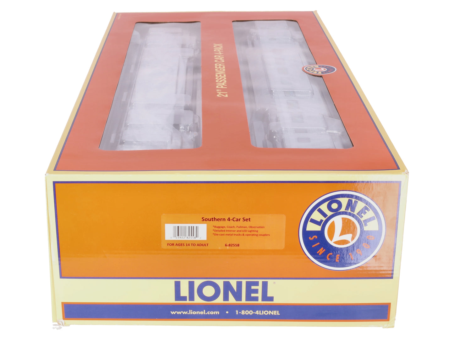 Lionel 6-82558 O Southern Streamlined Passenger Cars (Set of 4)