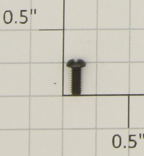 Lionel #2-56 x 7/32" Black Round Head Slotted Screw